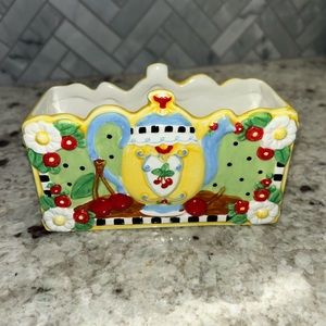 Mary Engelbreit-Tea and Sugar Caddy-2004-Cherries Collection